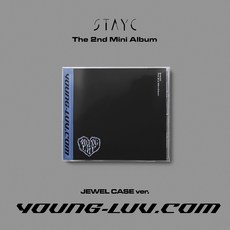 [개봉앨범. 포카없음] STAYC(스테이씨) - 미니2집 : YOUNG-LUV.COM [JEWEL CASE Ver.] 버젼 포스터 미포함, 윤