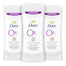 Dove 데오도란트 스틱 시어 버터 3개입 겨드랑이 케어용 무자극 데오도란트 친절한 알루미늄 프리 데오도란트 73.7g2.6온스, 3개, 1) Tropical - 2.6 Ounce Pack o
