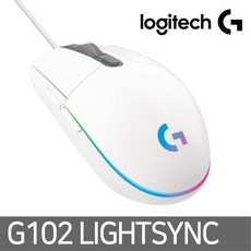 [입증된   로지텍g1022세대]로지텍 G102 2세대 LIGHTSYNC RGB PC방 팩 (화이트), . 아.시.겠.어.요?