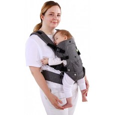 HUIMO Baby Carrier Ergumanic Design 유아 슬링 컨버터블(소프트 호흡식 에어 메쉬 및 토들러 또는 신생아용 모든 조절식 버, 단일옵션