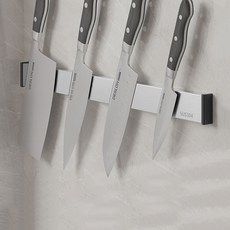 304 스텐 마그네틱 자석 칼 걸이 거치대 주방 싱크대 블럭, 1개, 실버 50cm