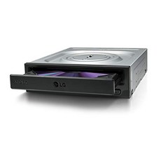 Qioni LG 전자 GH24NSC0B 24x SATA Super Multi 내장형 DVD 리 라이터 벌크-78800, 단일옵션, 단일옵션
