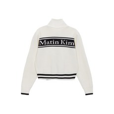 (국내배송) MATIN KIM 마뗑킴 SPELL POINT STRIPE KNIT CARDIGAN IN IVORY