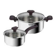 테팔 인덕션 테이스티쿡 냄비 세트 2개, silver, 2가지(16cm편수냄비+20cm양수냄비), 1세트