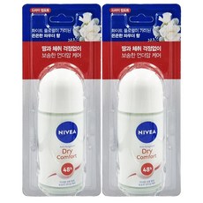 니베아 데오드란트 롤온 드라이 컴포트 50ml X 2개