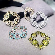 보석머리띠 보석모티브 GA-30, 50mm검정장식, 1개