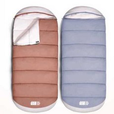 와이드 대형침낭 낚시 캠핑 겨울 보온 슬리핑백, 1개, 블루 (2.5kg+수납백 포함)