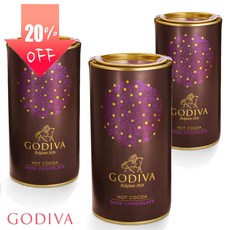 Godiva Dark Chocolate Hot Cocoa 14.5oz 고디바 핫 코코아 다크 초콜릿 410g 3팩, 3개