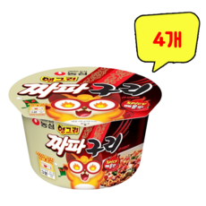 농심 앵그리짜파구리 큰사발 108g, 4개