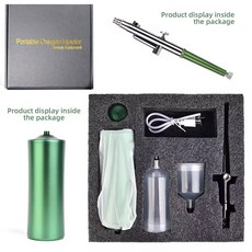 가정용 나노 고압 산소 주입 보습 보습 스킨 케어 스프레이건 네일 광택제 건강 기기, 1) green, 1개