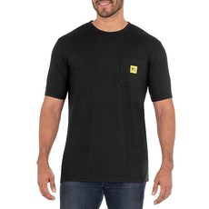 Wells LamON 온t 남성용 저지 플레이티드 퍼포먼스 포켓 티 블랙 크로스 다이 Large 102600