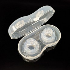 함몰유두 교정기 실리콘 교정 niplette 방패 플랫 2pcs, 없음, 2개