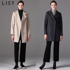 리스트 리스트(LIST) 컨템포러리 지퍼디테일 감각있는 울코트 (택가격:348000원)