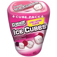 ICE BREAKERS 아이스 컵스 슈가 프리 껌 라즈베리 소르베 40피스 : 그로세리 &amp; 고메 푸드, 단일옵션