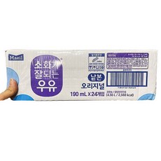매일 소화가 잘되는 우유, 190ml, 24개