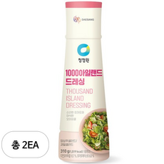 청정원 1000 아일랜드 드레싱, 2개, 310g