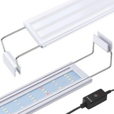 HITOP 풀 스펙트럼 LED 수족관 조명 - 타이머가 있는 16-24인치 클래식 어항 조명 안정적으로 확장 가능한 브래킷이 식물 조명(16-24인치), 16-24in