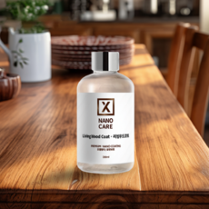 엑스나노 리빙우드코트 200ml 고급 원목가구 식탁 목재선반 관리코팅제 나무용 나노왁스 코팅 관리제(작업도구 및 타월 증정), 1개