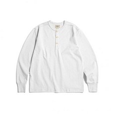 브론슨 10월 25일 배송 Vintage 롱슬리브 티셔츠 Henley 셔츠 White 매장정품 155957