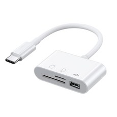 셀럽샵 크롬북젠더 VIVOX50 다운로드 노래 PRO 핸드폰 애니메이션 USB 터미널변환 TYPEC 많다 두꺼운 OTG, 화이바 -3in1 카드리더기 -Typ, USB2.0