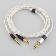 HIFI 8 코어 7N OCC 실버 도금 밸런스드 헤드폰 업그레이드 코드 케이블 Hifiman SUNDARA he400i he400s HE560 2x3.5mm, [03] 1.5m, 04 2.5mm balanced, 1개