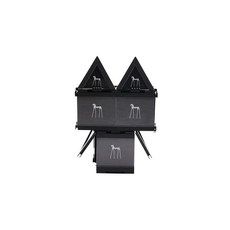LEGGY HORSE Zoo DIY 접이식 아크릴 액자 장난감 세트 23피스 7.6cm x 10.2cm(3인치 x 4인치) 및 10.2cm(4인치) 삼각형 다각도 프레임 맞춤형, 화이트_Cleverbear
