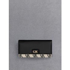 찰스앤키스 카드지갑 SL6-10681125-1_MULTI_XS Leather & Canvas Chain-Strap Wallet - Multi - 찰스퍼니처