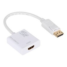 [강원전자] NETmate DisplayPort to HDMI 컨버터 오디오 지원 [NM-DPH04] [화이트], 단일 모델명/품번