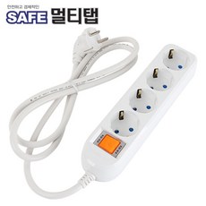 넷메이트 강원전자 NM-SF430 SAFE 멀티탭 4구 접지 3m, 1개, 1