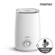 [마모스] 통세척 대용량 가습기 4L+아로마오일 3개, 마모스 통세척 가습기+아로마오일3개