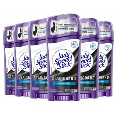 레이디 스피드 스틱 데오드란트 스테인가드 65g 6개 Lady Speed Stick Deodorant Stainguard Powder