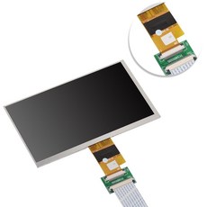 Srjtek LCD 디스플레이 화면 1027*600 EJ070NA-01J 드라이버 보드 2 HDMI VGA 라테판다 라즈베리 파, 한개옵션1, 한개옵션0