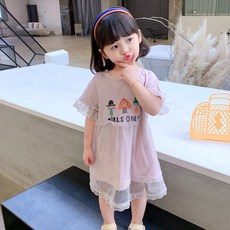 여아 레이스 원피스 여자 여름 반팔