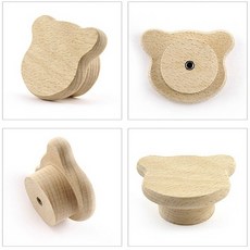 원목 곰돌이 손잡이1350 1구 우드손잡이 56x47mm, 단일상품