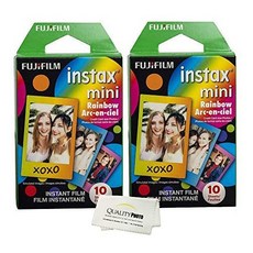 Fujifilm Instax Mini 8 and 9 Pink Lemonade Film 2 Pack (20 Exposures) + Quality Photo Microfiber Cloth &hellip;, 본문참고, Product Packaging = Standard