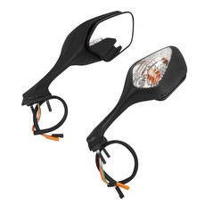  혼다 CBR1000RR CBR 1000 RR 08-16 CBR1000 접이식 백미러 오토바이 조절식 사이드 미러 방향 지시등, Black, 1.Black 