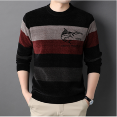 Mao가을 겨울 셔닐 양털 남성 스웨터 탑 청소년 라운드 넥 캐주얼 셔츠 겉옷 스웨터 남자