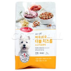 바우와우 애견간식 더블 치즈롤 1kg 강아지 코스트코, 1개
