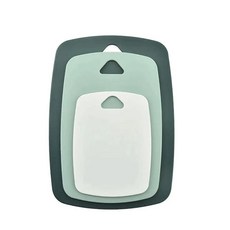 손쉬운 과일용 가지 주방용 그립 플라스틱 도마 두꺼운 채소 포함 고기 세트 핸들, green, 1개