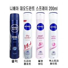 H 니베아 데오드란트 스프레이형 200ml x 2개 *4종중선택1(언더암케어), 드라이콤포트(은은한비누향)2개