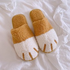 자주 집에서 신는 곰발바닥 아기층간소음 털 실내화 슬리퍼