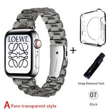 호환 애플워치 스트랩 빈치하다 나이키 에르메스 스타라이트 크롬하츠 오하이마켓 슬림 투명 밴드 44mm 40, 26 e1_05 41mm