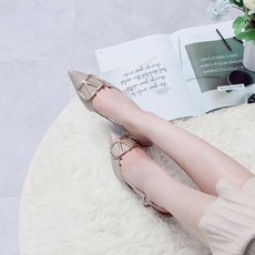 성수동수제화 부드러운 양가죽 스틸레토 슬링백 미들굽 5cm