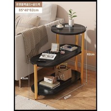 좁은공간 침대옆 미니 사이드테이블 수납형 협탁 선반, 30