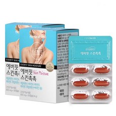 네츄럴플러스 에버핏 피부촉촉 히알루론산 + 비타민A D E 800mgx30캡슐 60캡슐 하루한캡슐 뼈건강 항산화 수분폭탄 물광피부 보습 생기 자신감 동안피부 충전 환절기피부건강 메마른피부 스킨촉촉 피부미인 관리, 800mg