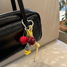 체리 로프 키링 가방 장식 꾸미기 백꾸 백참 귀여운 예쁜 키홀더 가방고리