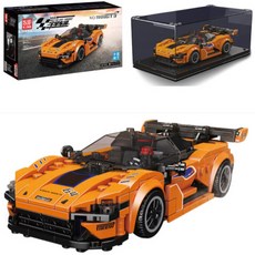 몰드킹 27064 맥라렌 720S 382pcs 호환 블럭 테크닉 조립 장난감 자동차 스피드 챔피언 전시 케이스 포함 브릭스피드, 1개 릭스피드 호환 블럭 테크닉 조립 장난감 자동차 스피드 챔피언 몰드킹 27064 맥라렌 720S 382pcs 전시 케이스 포함