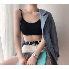 등트임 유캡 손바닥 마사지 컵일체 양식 소녀다 브래지어 쇼트 캐미솔 미등기 브라
