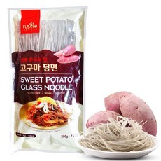 퓨전 셀렉트 고구마 당면 2팩 - 무지방 저칼로리 무나트륨 다이어트 친화적 글루텐 프리 비건 볶음 만두 전골 중국 한국 레시피용 7.05온스, 7.05 Ounce (Pack of 1), 200g, 2개