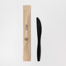 [SI] 17cm 블랙 나이프 개별포장 1박스 2000개 / 카페 음식점 브런치 디저트 고급 칼, [SI] 17cm 검정 나이프 2000개, 1개